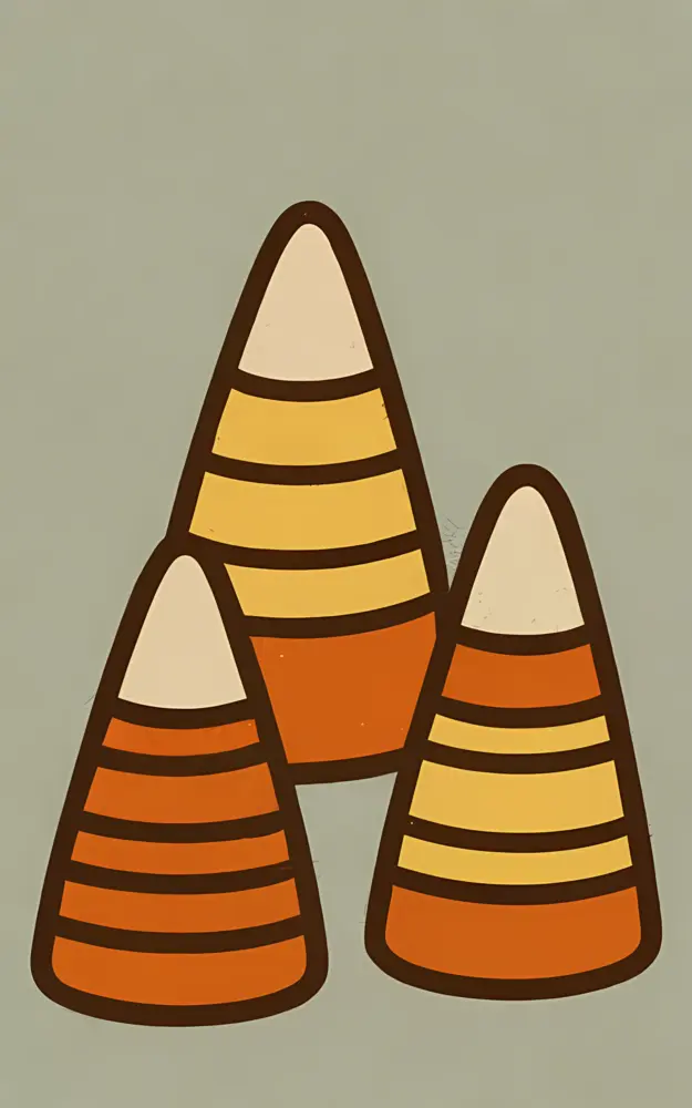 Colorful Candy Corn for Halloween