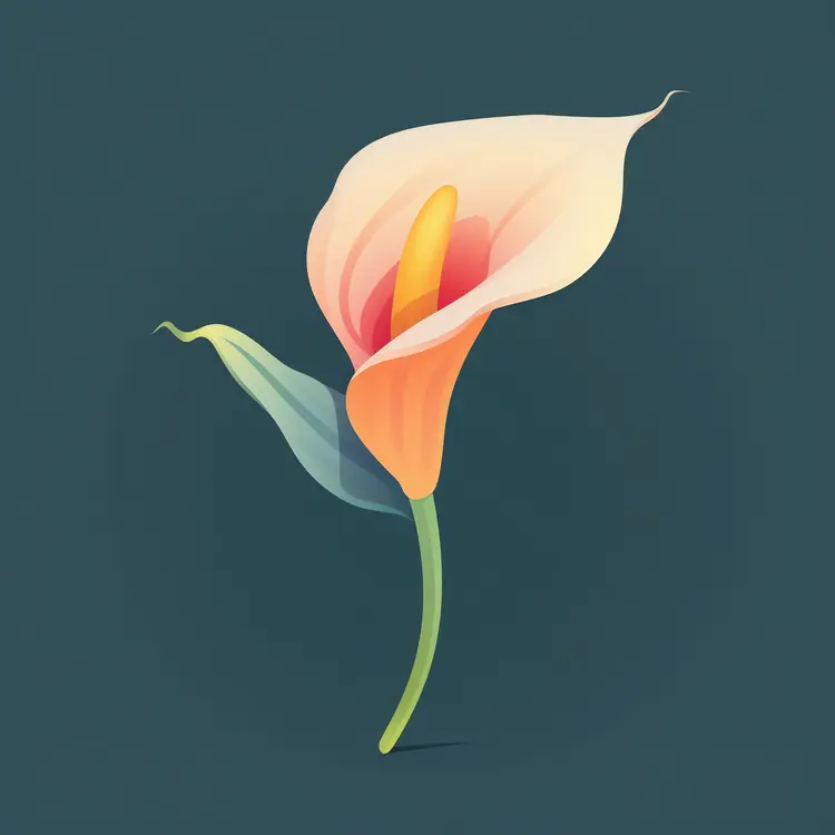 Elegant Calla Lily Illustration