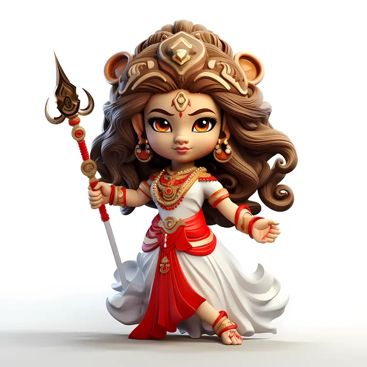 Goddess Figurine with Spear
