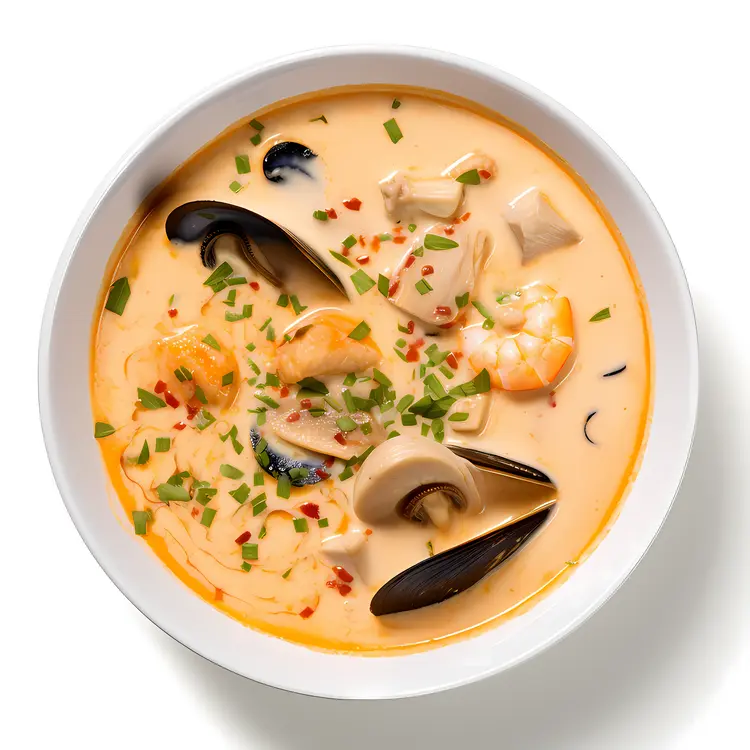 Seafood Soup with Herbs