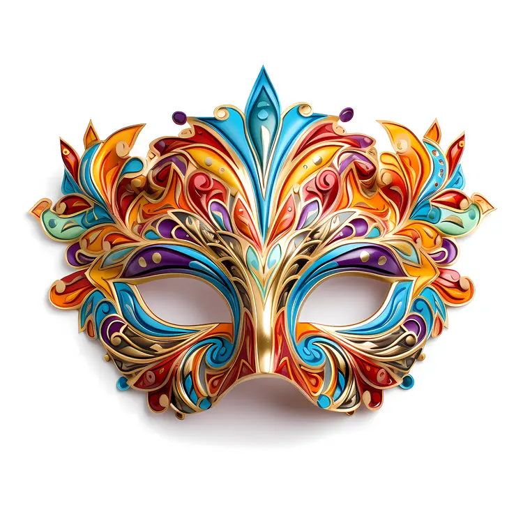 Intricate Mask for Festival