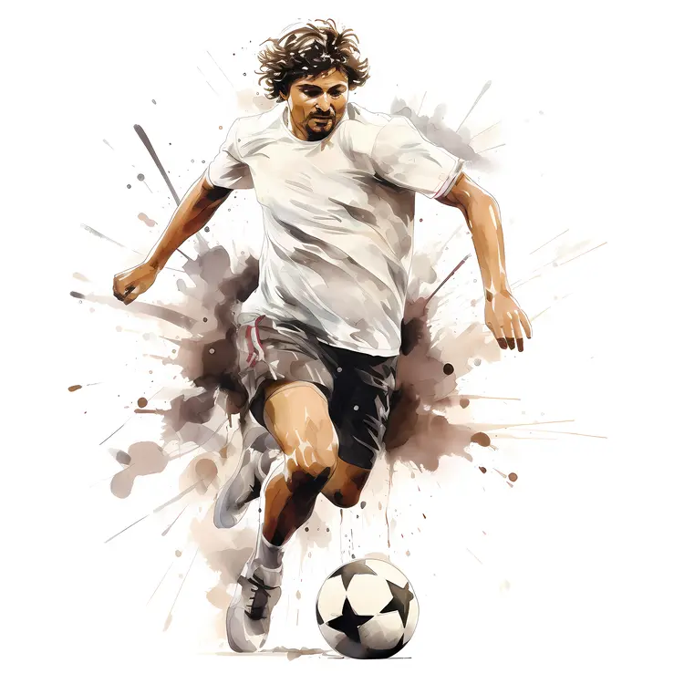 Dynamic Soccer Player in Action
