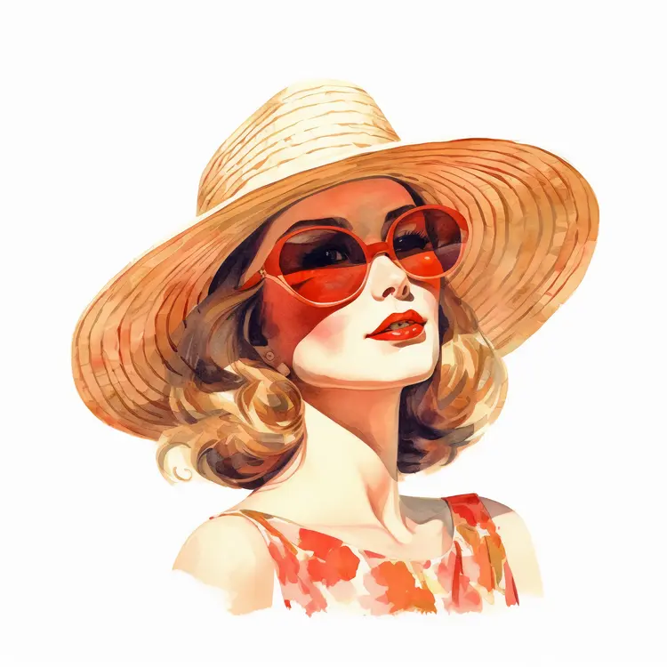 Stylish Woman in Summer Attire