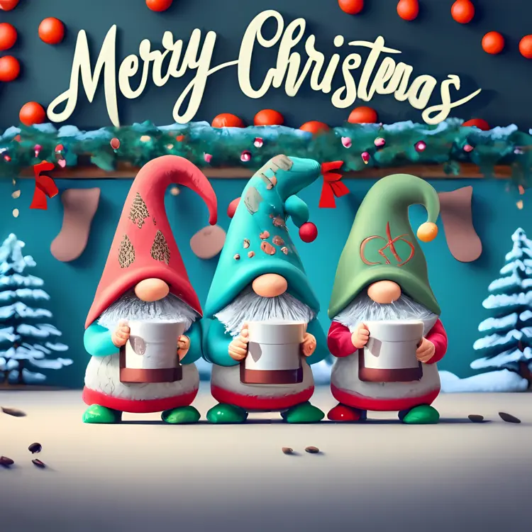 Merry Christmas with Holiday Gnomes