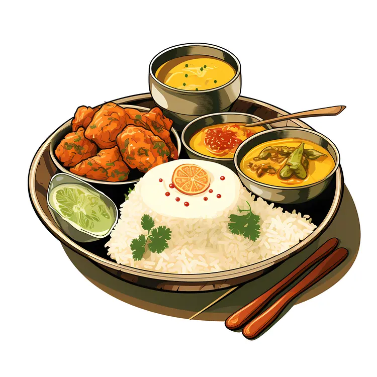 Chicken and Rice with Lime and Soup
