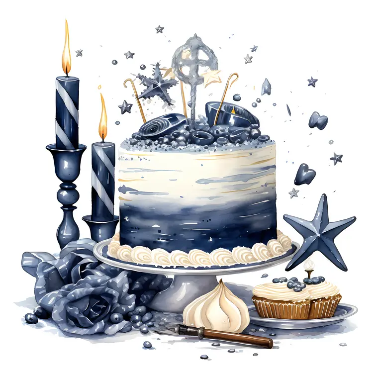 Black and White Celebration Cake