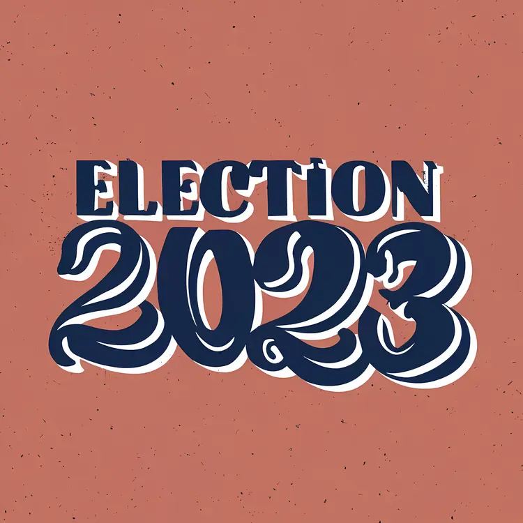 Election Day 2023 with Bold Typography
