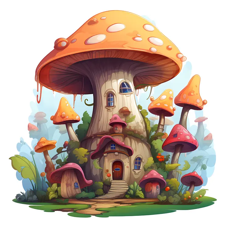Whimsical Mushroom House