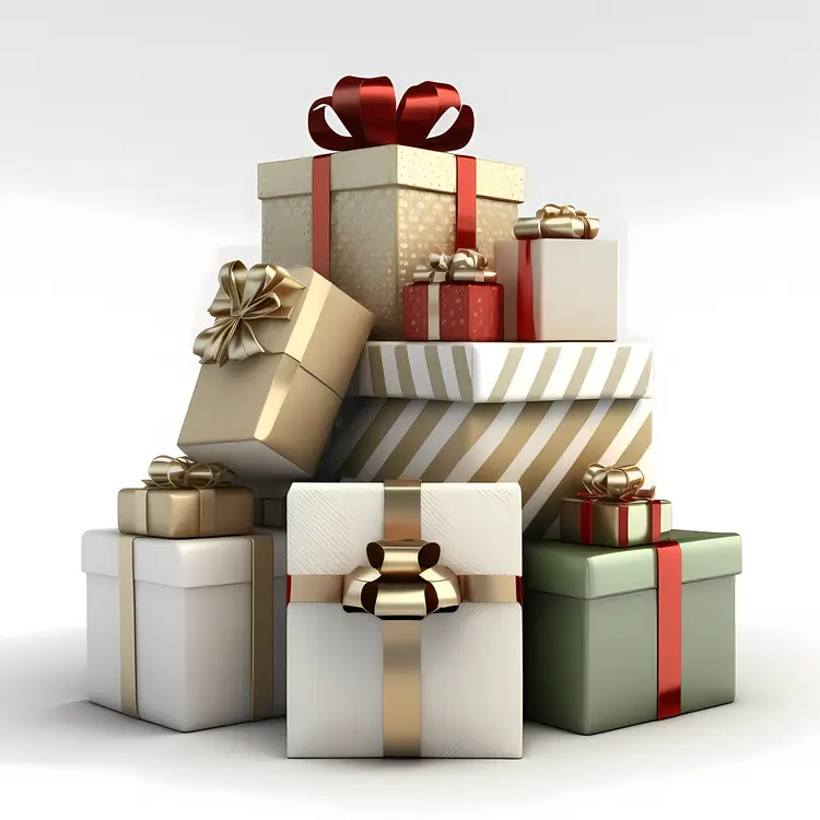 Beautifully Wrapped Gift Boxes for Festive Occasions