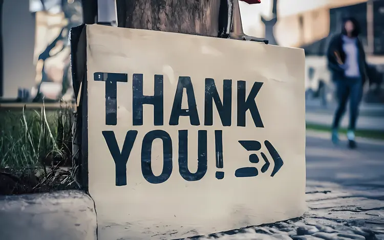 Street Sign Thank You