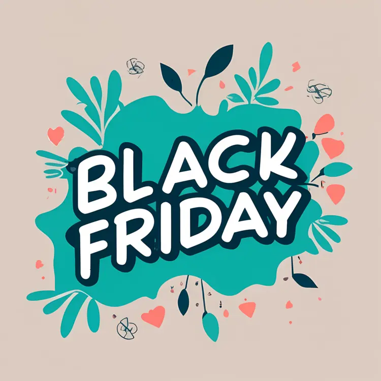 Beautiful cups for Black Friday concept