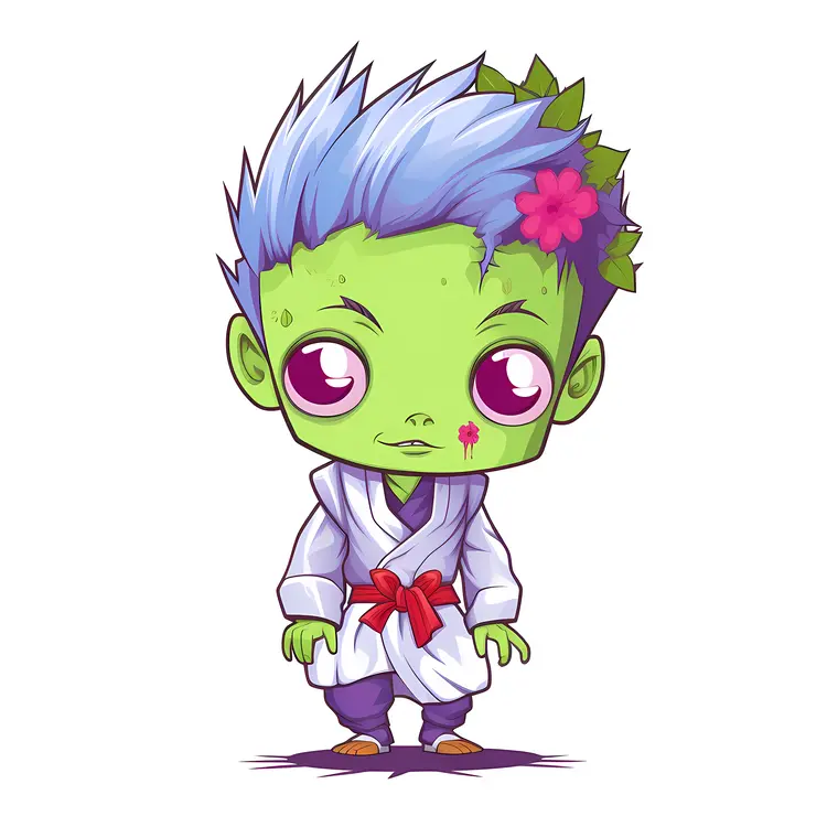 Cute Zombie Character for Halloween