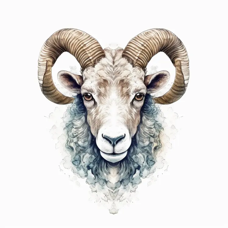 Majestic Ram Illustration