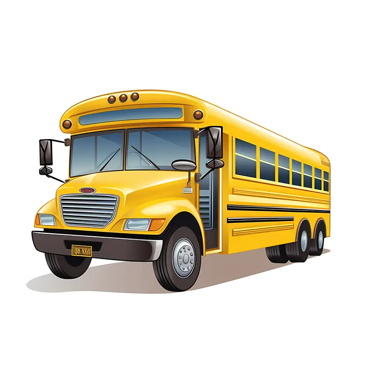 Yellow School Bus Illustration