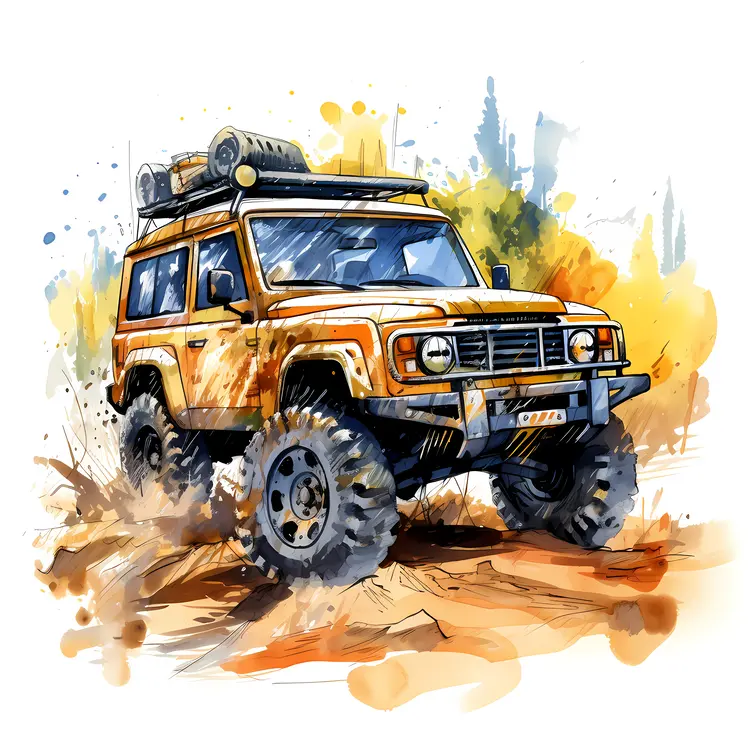 Yellow Off-Road Jeep