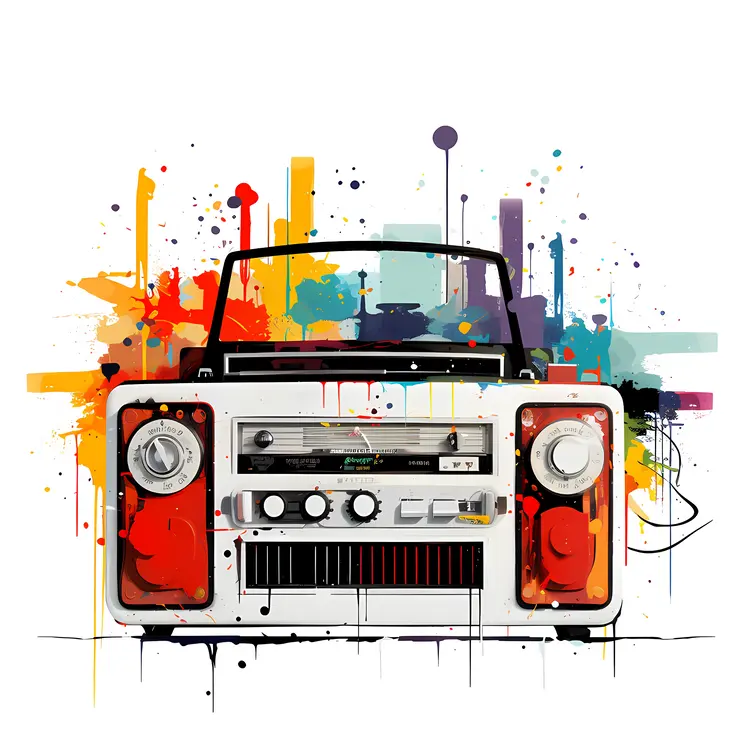 Abstract Colorful Radio