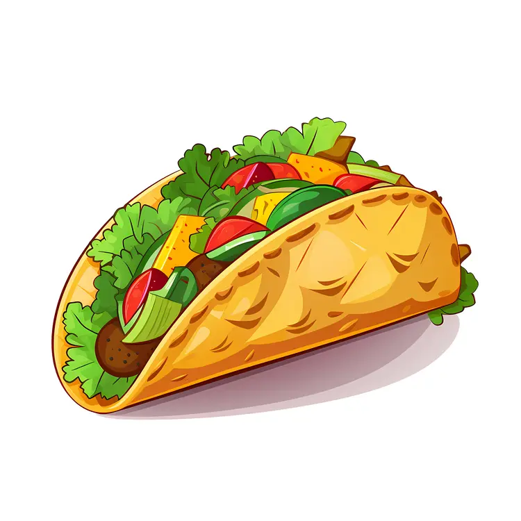 Tasty Taco with Fresh Ingredients