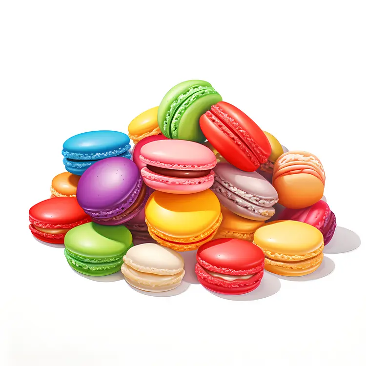 Multicolored Macarons Collection