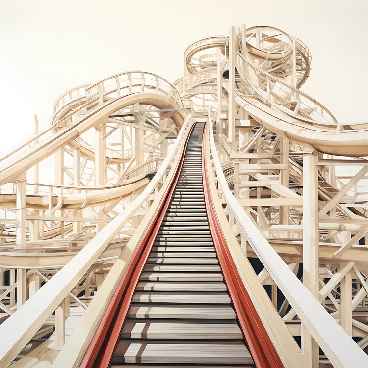 Wooden Roller Coaster Structure