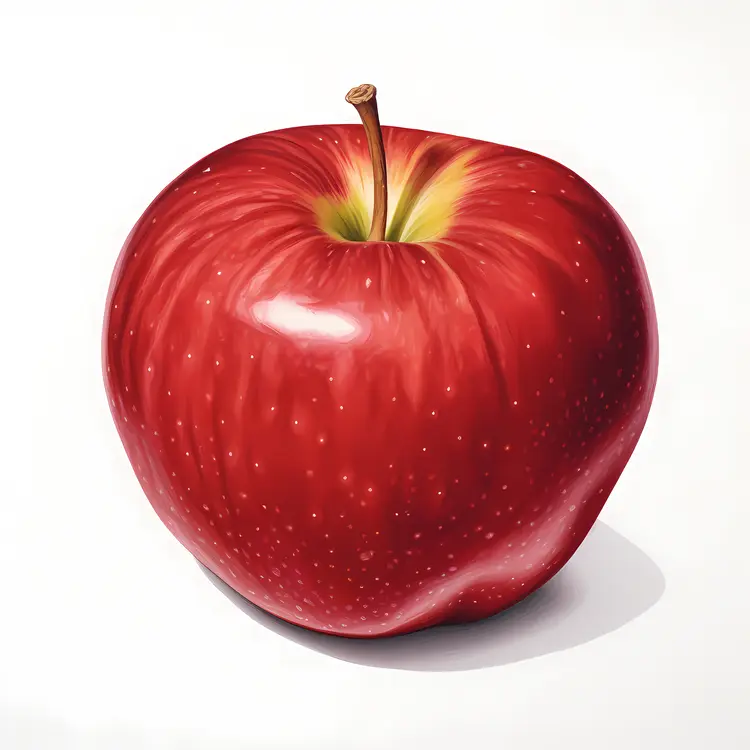 Fresh Red Apple Illustration