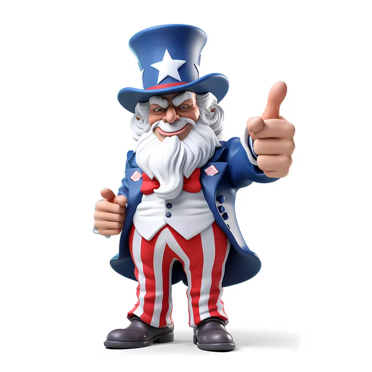 Uncle Sam with Thumbs Up