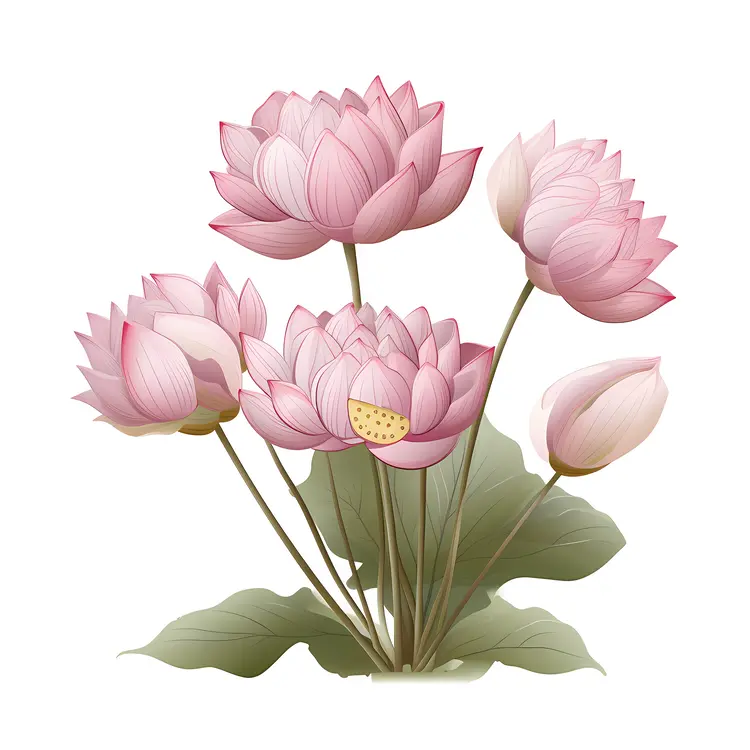 Beautiful Pink Lotus Flowers