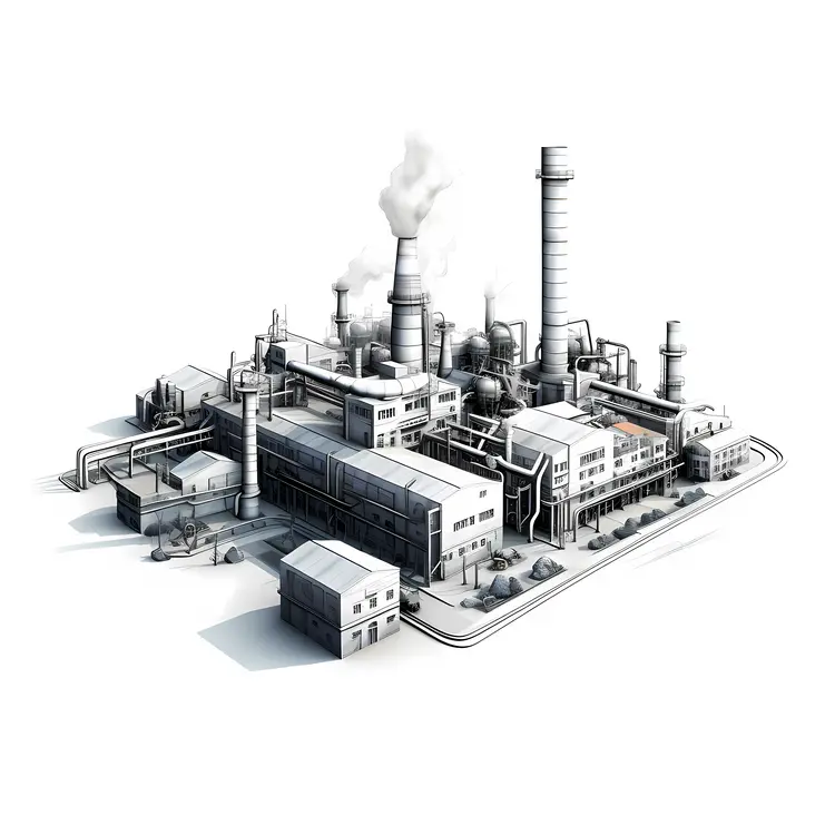 Gray Industrial Factory