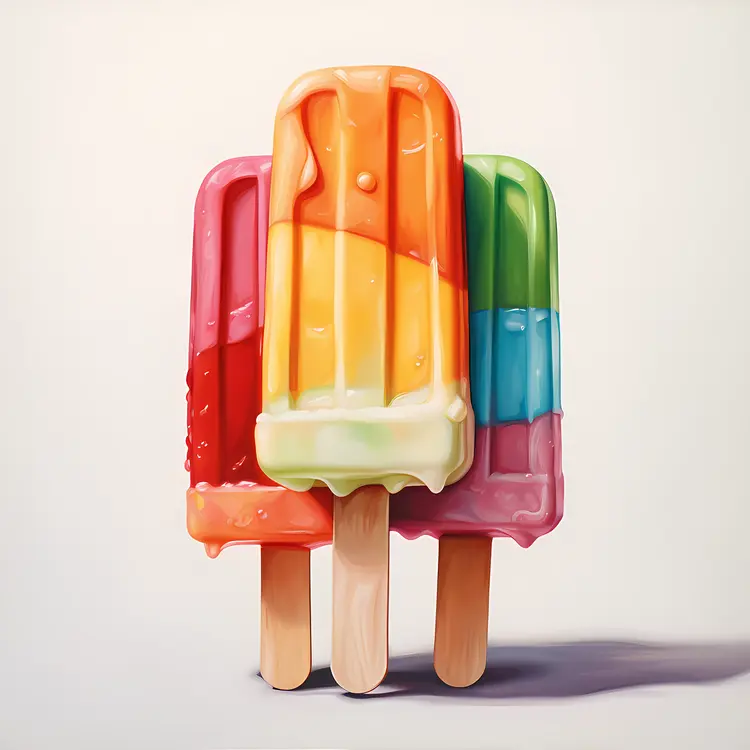Colorful Popsicles for a Refreshing Summer