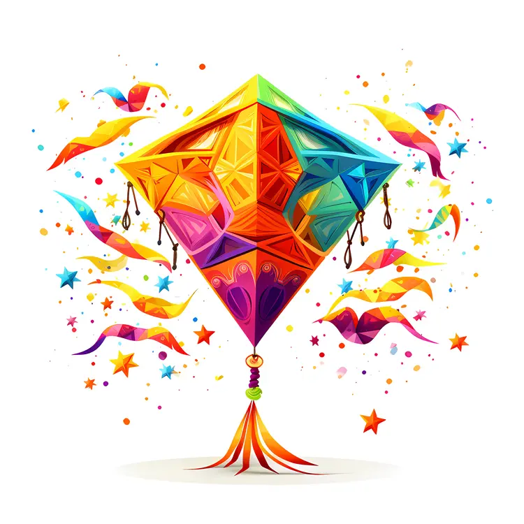Colorful Kites Flying in the Sky