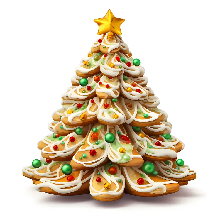Stacked Christmas Tree Cookie