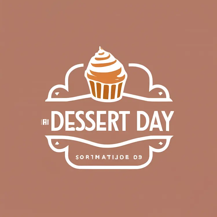 Dessert Day Stamp with Cupcake