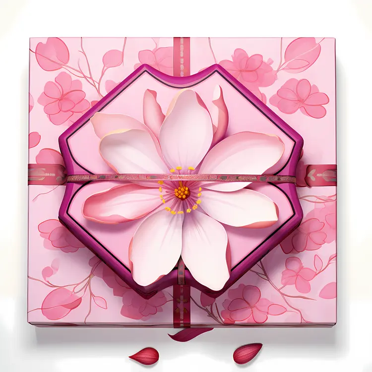 Beautiful Gift Box with Flower