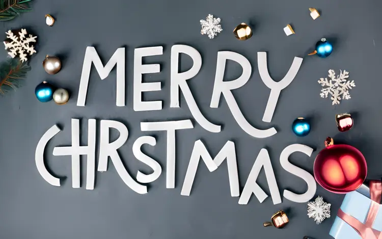 Merry Christmas with Ornaments