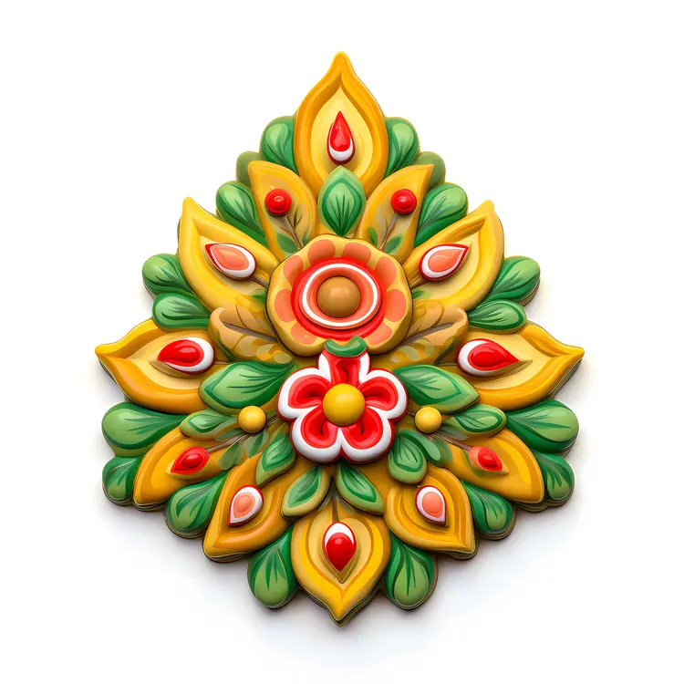 Beautiful Decorative Cookie with Floral Design