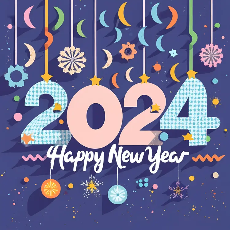 Festive Happy New Year 2024