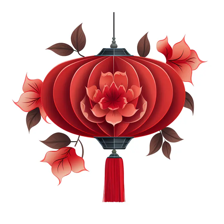 Beautiful Red Lantern for Chinese New Year Celebration