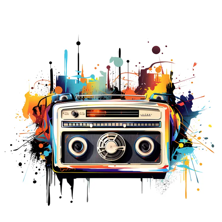 Colorful Artistic Radio