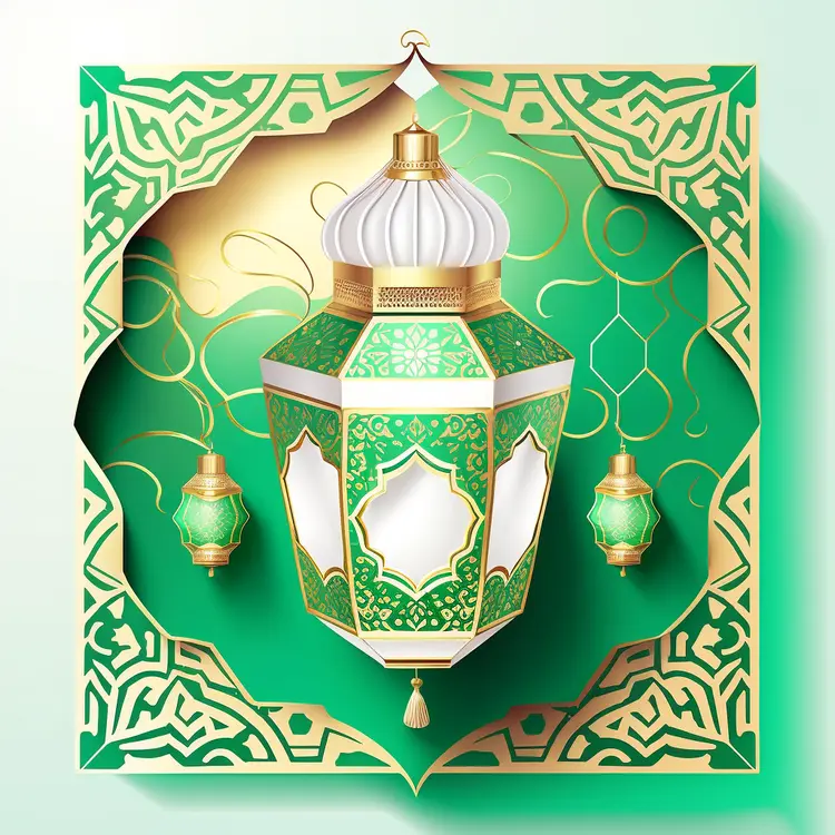 Green Lantern for Ramadan Celebration
