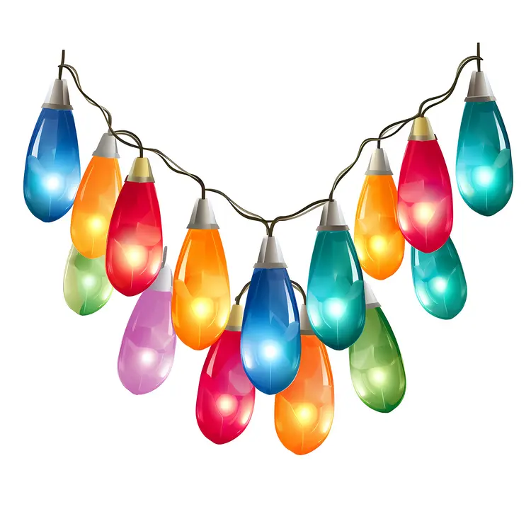 String of Colorful Festive Lights