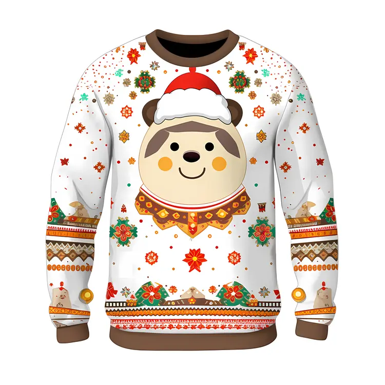 Cute Christmas Sweater with Festive Design