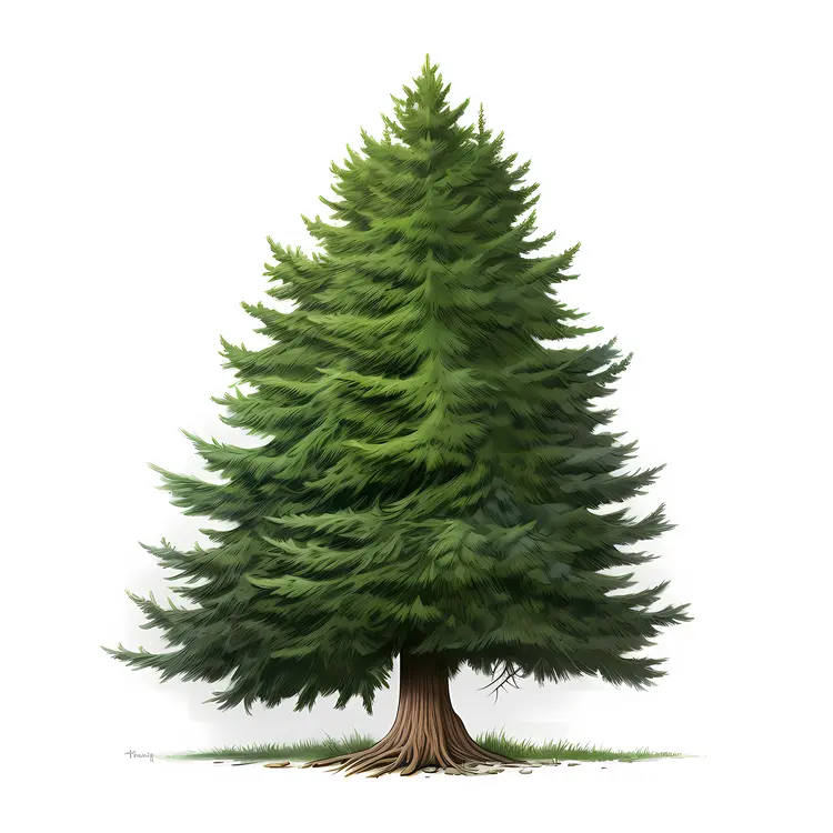 Realistic Green Tree Illustration