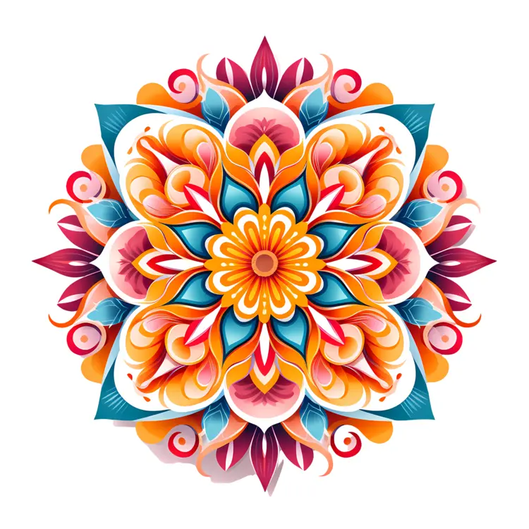 Colorful Ornate Floral Design
