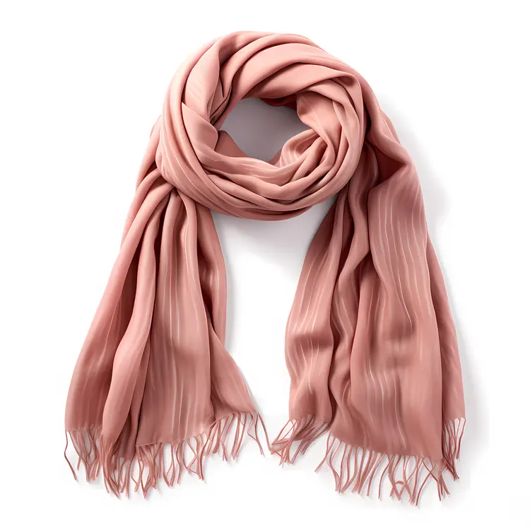 Pink Scarf Illustration