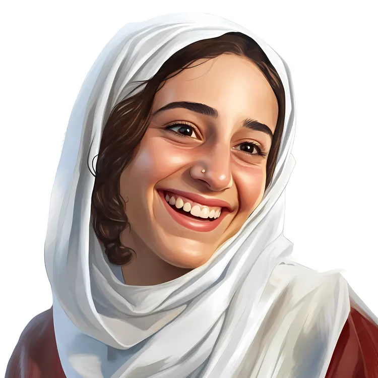 Smiling Woman in Hijab Portrait