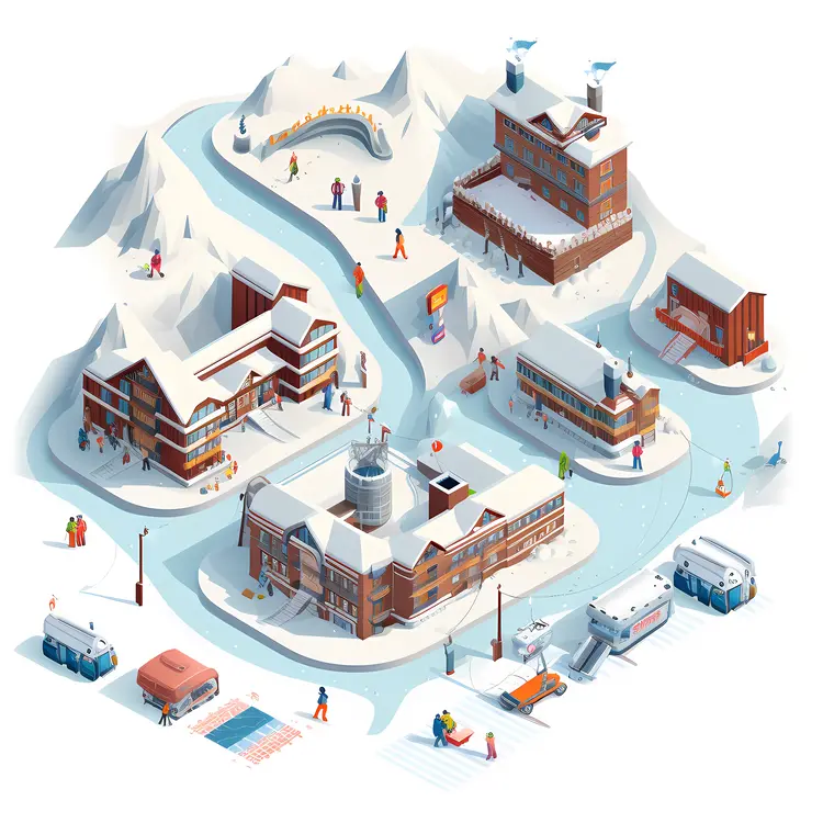 Ski Resort in the Mountains