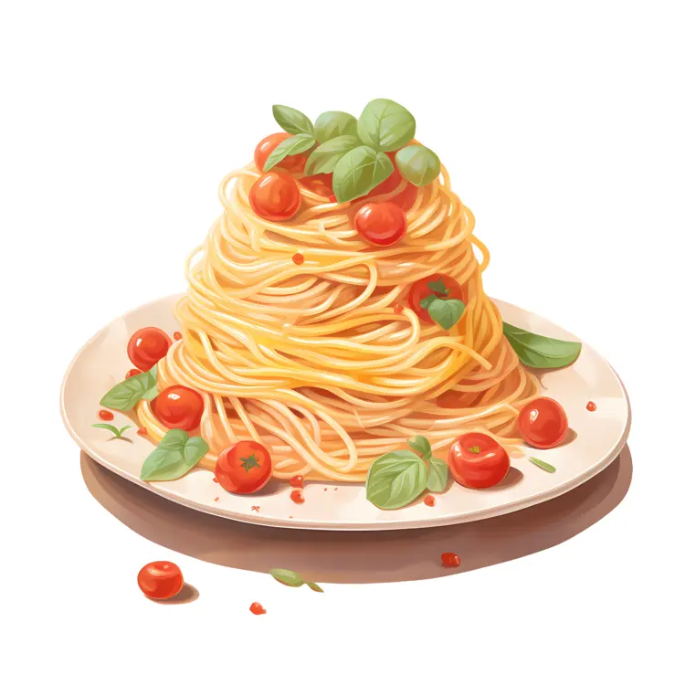 Delicious Spaghetti with Tomatoes and Basil