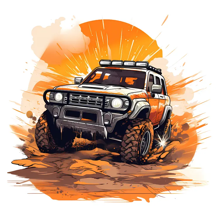 Off-Road Truck in Muddy Adventure