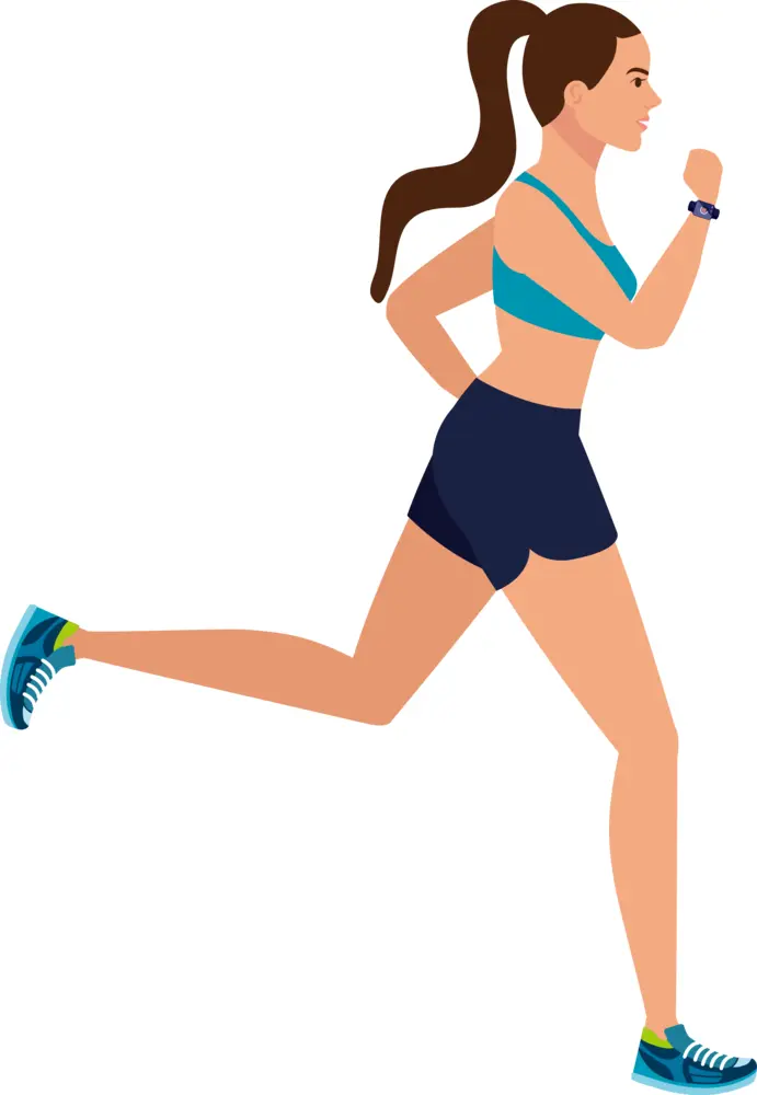 Running Woman in Sportswear