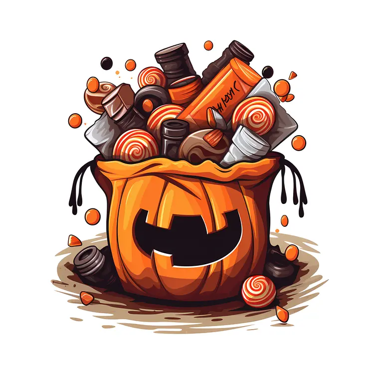 Halloween Candy Bag with Assorted Sweets