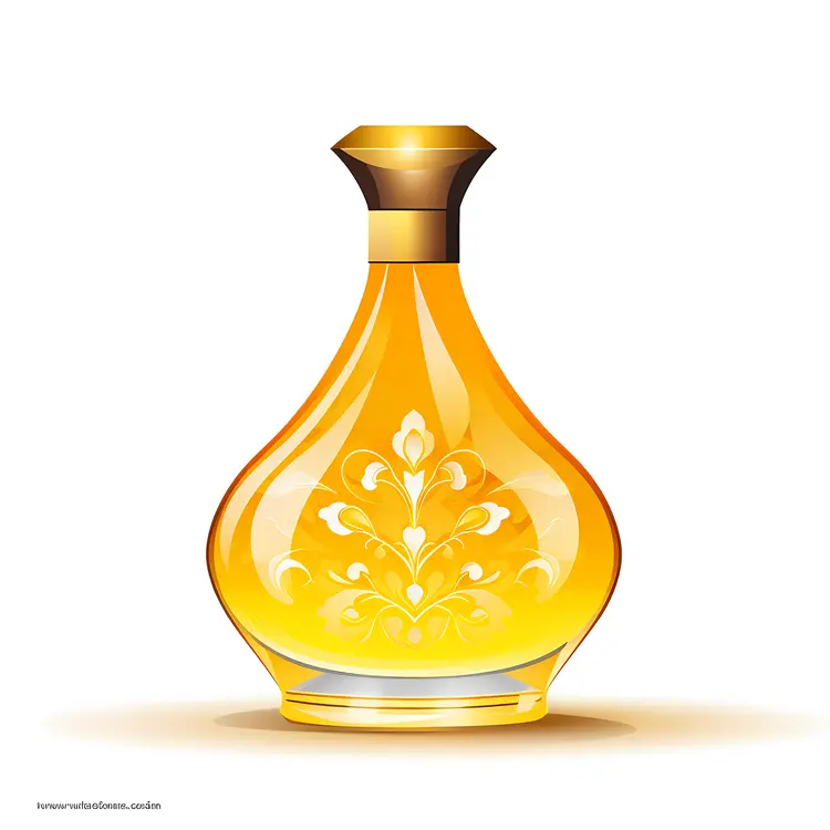 Elegant Perfume Bottle with Decorative Design